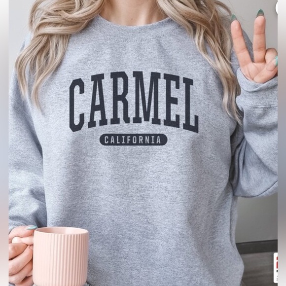 Port Company Tops - NWOT Port Company Sweatshirt with “Carmel California” Graphic